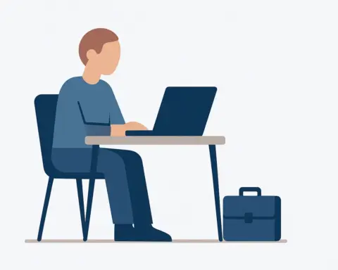 Tarifas low cost para autónomos: profesional en escritorio trabajando con su portátil