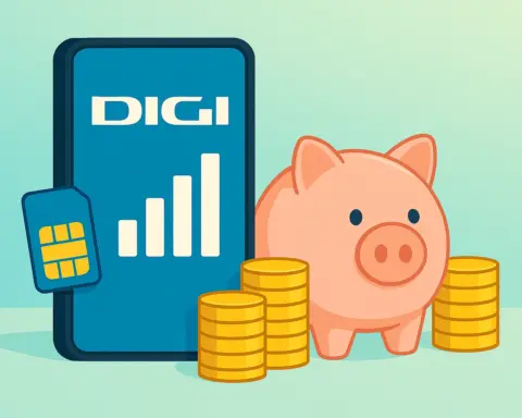 Smartphone Digi, hucha y monedas; ofertas y tarifa más barata de Digi.