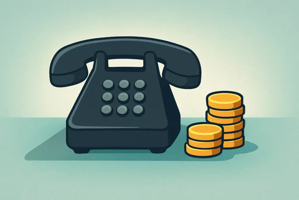 Teléfono fijo con monedas; tarifas de teléfono fijo baratas para solo línea fija.