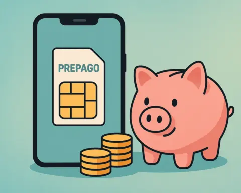 Móvil con SIM prepago y hucha; tarifas prepago low cost para controlar el gasto.