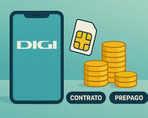 Smartphone Digi, SIM y monedas; tarifas móviles baratas Digi contrato y prepago.